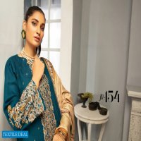 Johra Elsa Embroidered Leather Peach With Digital Printed Wool Shawl Pakistani Dress