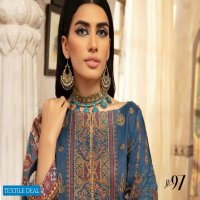 Johra Sahil Embroidered Digital Printed Viscose With Printed Chiffon Dupatta