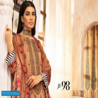 Johra Sahil Embroidered Digital Printed Viscose With Printed Chiffon Dupatta