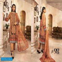 Johra Sahil Embroidered Digital Printed Viscose With Printed Chiffon Dupatta