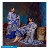 Adan Libas Barroco Velvet Embroidered Chiffon Pakistani Dress