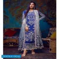 Adan Libas Barroco Velvet Embroidered Chiffon Pakistani Dress