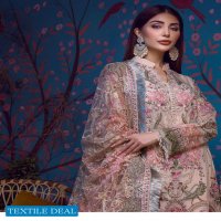 Adan Libas Barroco Velvet Embroidered Chiffon Pakistani Dress