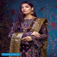 Adan Libas Barroco Velvet Embroidered Chiffon Pakistani Dress