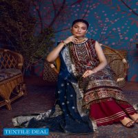 Adan Libas Barroco Velvet Embroidered Chiffon Pakistani Dress