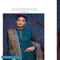 Adan Libas Barroco Velvet Embroidered Chiffon Pakistani Dress