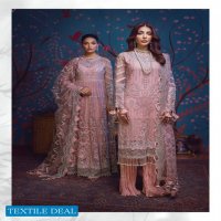 Adan Libas Barroco Velvet Embroidered Chiffon Pakistani Dress