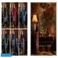 Adans Libas Zari Embroidered Velvet Pakistani Dress Catalogs