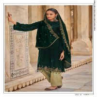 Varsha Ruh Wholesale Velvet Solid With Embroidered Salwar Kameez