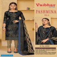 Vaibhav Cotton Pashmina Vol-4 Wholesale Winter Dress Material