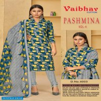 Vaibhav Cotton Pashmina Vol-4 Wholesale Winter Dress Material