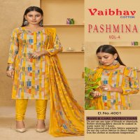 Vaibhav Cotton Pashmina Vol-4 Wholesale Winter Dress Material