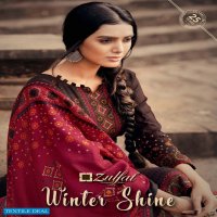 Zulfat Winter Shine wholesale Pure Pashmina With Work Dress Material