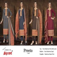 BIPSON PREETO 1664 PASHMNA GORGEOUS LOOK SALWAR SUIT CATALOG