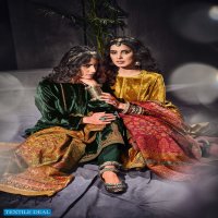 Varsha Aisha Wholesale Pure Velvet With Work Winter Salwar Kameez