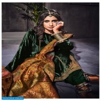 Varsha Aisha Wholesale Pure Velvet With Work Winter Salwar Kameez