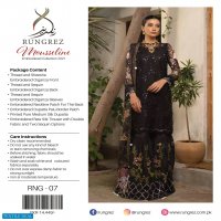 Rungrez Mousseline Embroidered Collection 2021