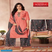 Wanna Bell Bottom Vol-3 Wholesale Kurti Plazzo With Dupatta