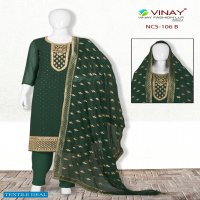 Vinay NCS-106 Wholesale Georgette Embroidery Salwar Kameez