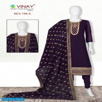 Vinay NCS-106 Wholesale Georgette Embroidery Salwar Kameez