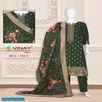 Vinay NCS-156 Wholesale Russian Jacquard Salwar Kameez