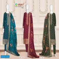 Vinay NCS-156 Wholesale Russian Jacquard Salwar Kameez