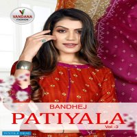 Vandana Bandhej Patiyala Vol-3 Wholesale Cotton Dress Material