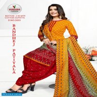 Vandana Bandhej Patiyala Vol-3 Wholesale Cotton Dress Material