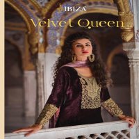 Ibiza Velvet Queen Wholesale Pure Viscose With Tilla Work Neck & Sleeves Salwar Kameez