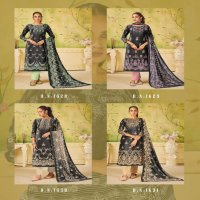 BLACK BEAUTY BY BIPSON PASHMINA DIGITAL PRINTED DRESS MATERIALS