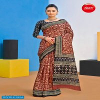 APPLE PRESENT BATIQ VOL 3 CHANDERI COTTON PRINTED SAREES