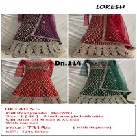 Lokesh 108 To 133Nx Wholesale Full Stitched Gown Single Available