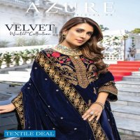 Azure Velvet Winter Collection 2Piece Designer Pakistani Catalogs
