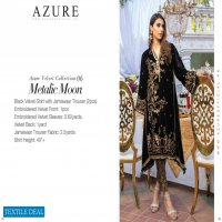 Azure Velvet Winter Collection 2Piece Designer Pakistani Catalogs
