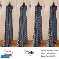 Bipson Preeto 1709 wholesale Shopping Pure Pashmina Winter Dress