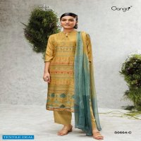 Ganga Vanya S0664 Wholesale Bemberg Silk Salwar Kameez