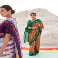 SHANGRILA MULMUL COTTON VOL 6 IKKAT HANDLOOM PRINTS SAREES WHOLESALE SHOP