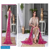 AYI GUL LUXURY CHIFFON SEMI-STICHED COLLECTION by TAWAKKAL FABRICS