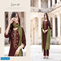 Sweety Rome Wholesale Fancy Silk Kurti With Dupatta And Pants Catalogs