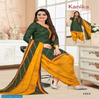 Amit Kanika Vol-12 wholesale Cotton Readymade Patiyala Suits
