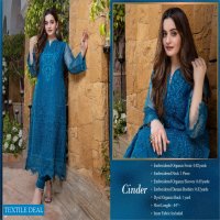 Azure Luxury Formal Unstiched Shirt Pakistani Catalog
