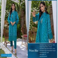 Azure Luxury Formal Unstiched Shirt Pakistani Catalog