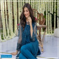 Azure Luxury Formal Unstiched Shirt Pakistani Catalog