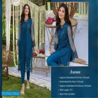 Azure Luxury Formal Unstiched Shirt Pakistani Catalog