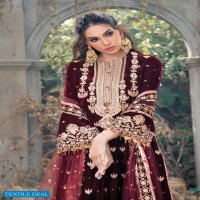 Anaya By Kiran Chaudhry Velour De Fete 21 Unstiched Velvet Luxury Collection 2021