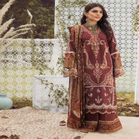 Anaya Viva Winter 2021 Unstitched 3pc Embroidered Linen Shawl Collection