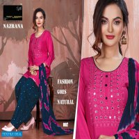 Manjeera Nazrana Wholesale Reyon Work Readymade Dress