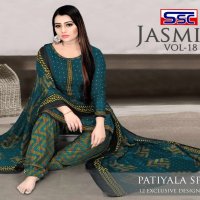 SSC Jasmin Vol-18 Wholesale Patiyala Special Cotton Dress Material