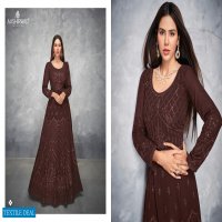 ANAMIKA BY AASHIRWAD GEORGETTE FREE SIZE READYMADE LONG SUITS