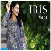 Iris Karachi Vol-14 Wholesale Pure Cotton Dress Material